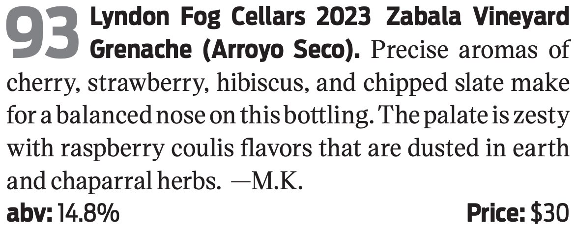 2023 Grenache